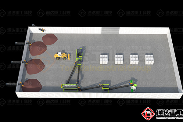 粉狀有機(jī)肥生產(chǎn)流程工藝圖